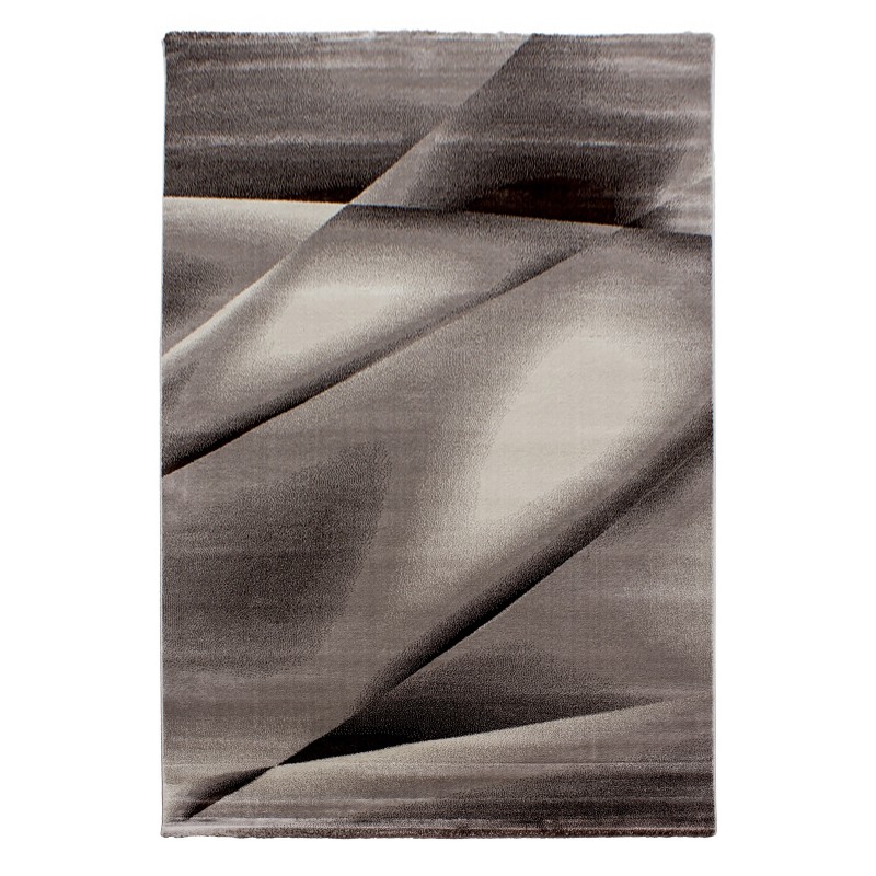 Miami Kortluvet Tæppeløber Abstrakt - Brun - 80x150 (Løber)