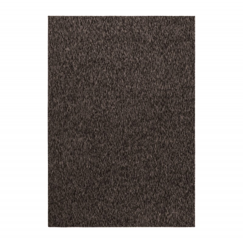 Nizza Kortluvet tæppe Ensfarvet - Brun - 160x230