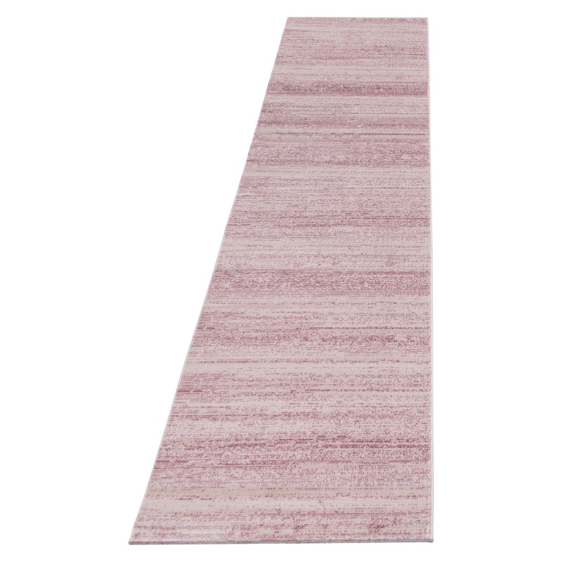 Plus Kortluvet Tæppeløber Ensfarvet - Pink - 80x150 (Løber)