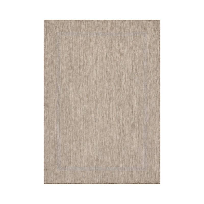 Relax Udendørs tæppe Ensfarvet - Beige - 120x170 billede