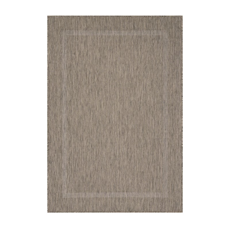 Relax Udendørs tæppe Ensfarvet - Brun - 140x200 billede