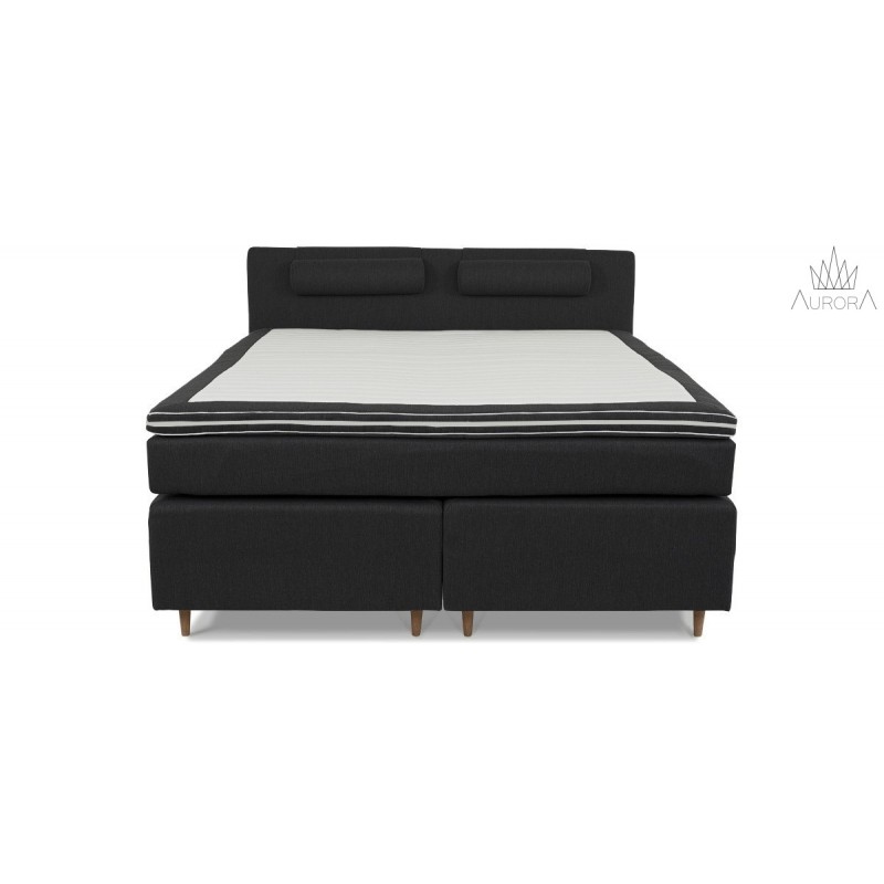 Aurora Elite continental 180x200 m. latex top - Mørkegrå