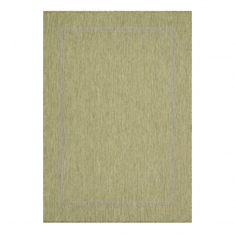 Relax Udendørs tæppe Ensfarvet - Grøn - 240x340 billede