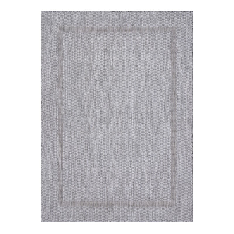 Relax Udendørs tæppe Ensfarvet - Sølv - 200x290 billede