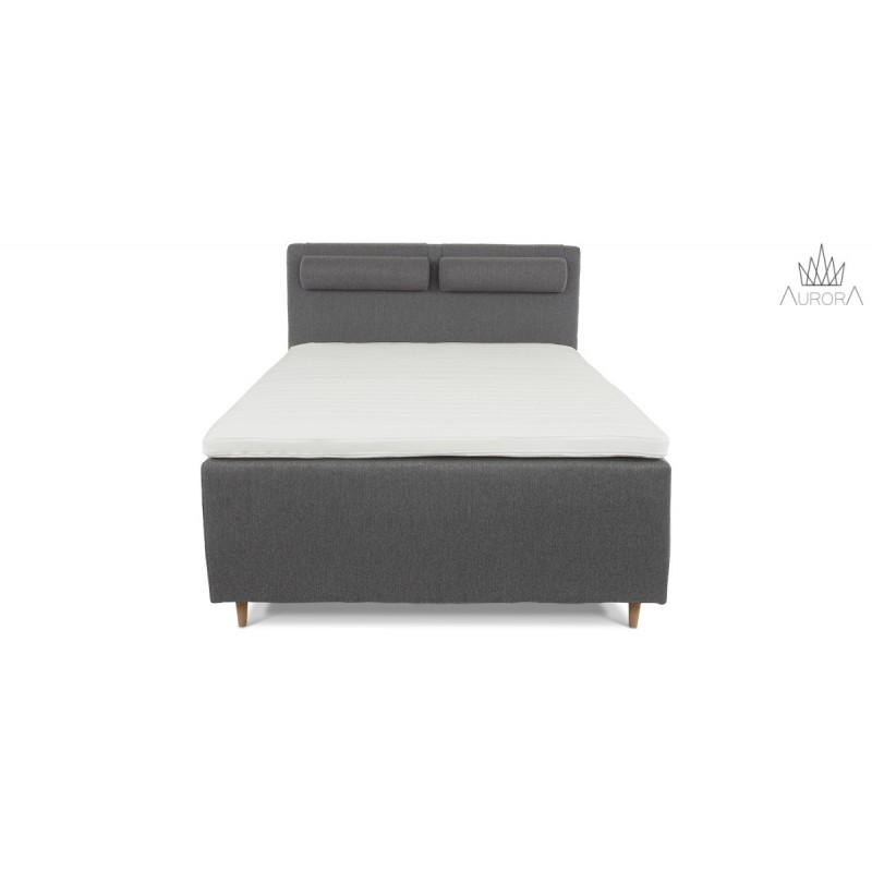 Aurora Supreme continental 140x200 m. latex top - Lysegrå