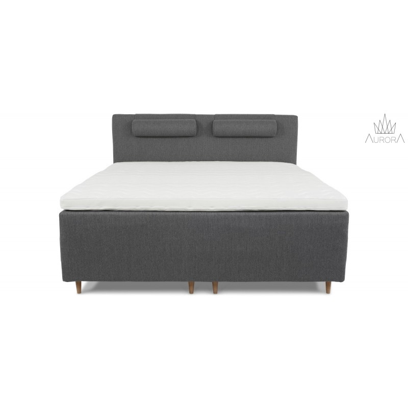 Aurora Supreme continental 180x200 m. latex top - Lysegrå