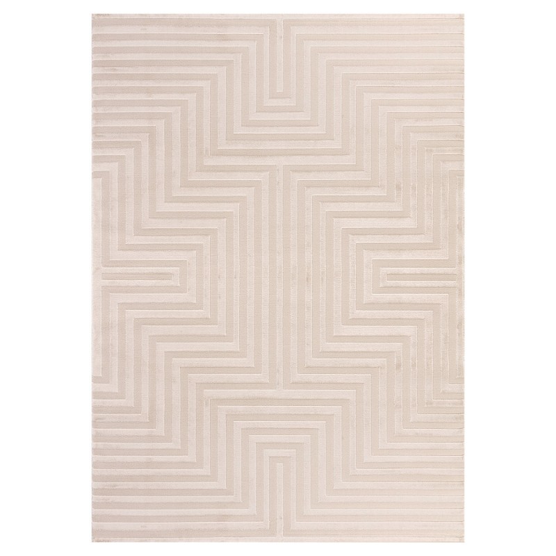 Sahara Indendørs tæppe 3D - Beige - 120x170 billede