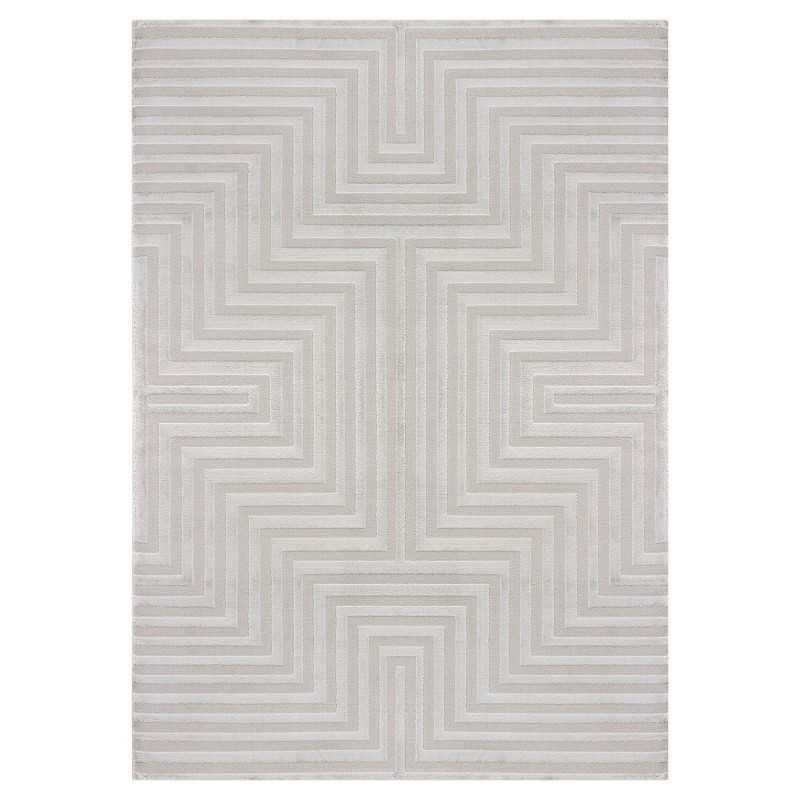 Sahara Indendørs tæppe 3D - Sølv - 280x370