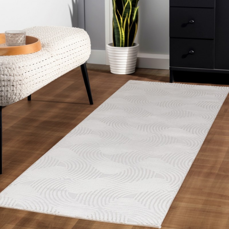 Sahara Indendørs Tæppeløber 3D - Creme - 80x150 (Løber)