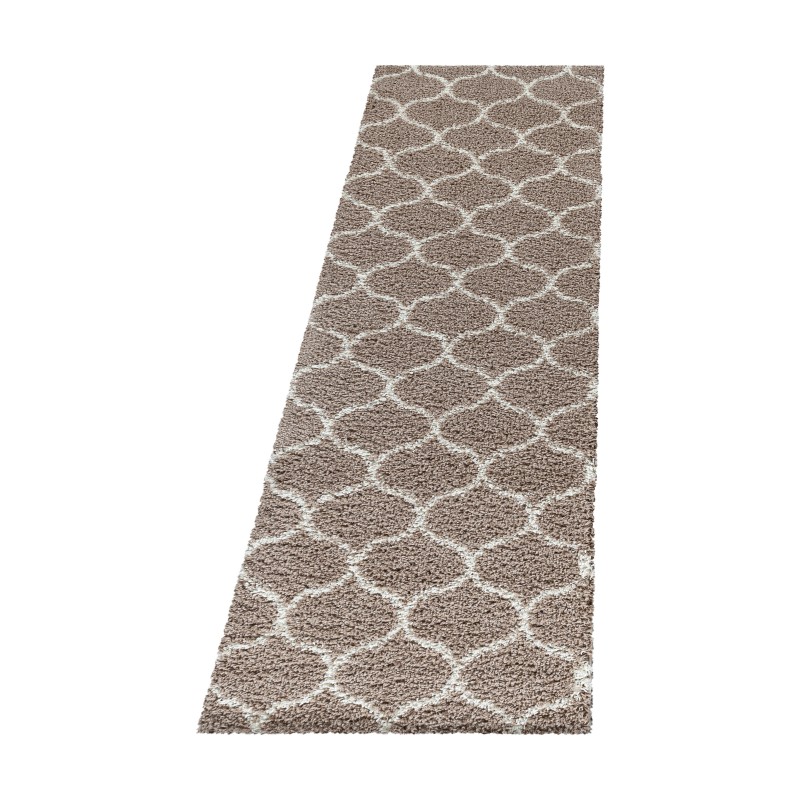 Salsa Shaggy Tæppeløber Skandinavisk - Beige - 60x110 (Løber)
