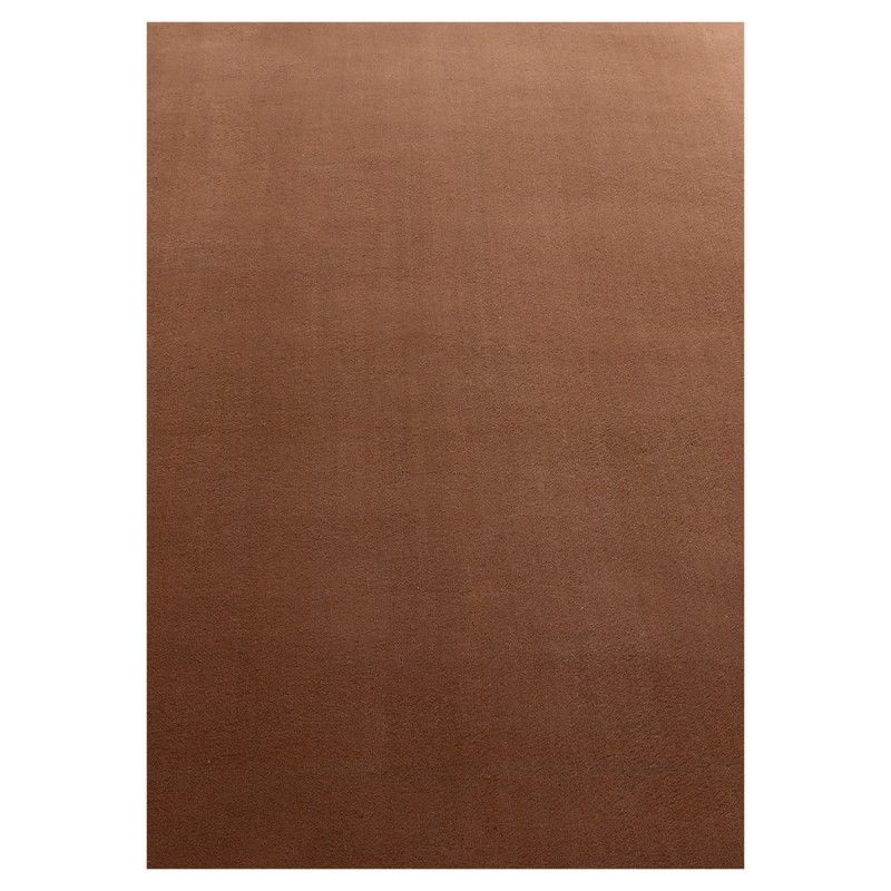 SKY ensfarvet brun kortluvet tæppe rektangel - 200 x 290 cm