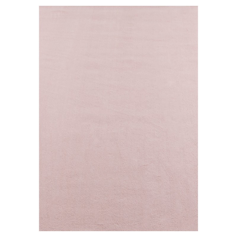 SKY Unicolor rosa rektangulært kortluvet tæppe - 240 x 340 cm