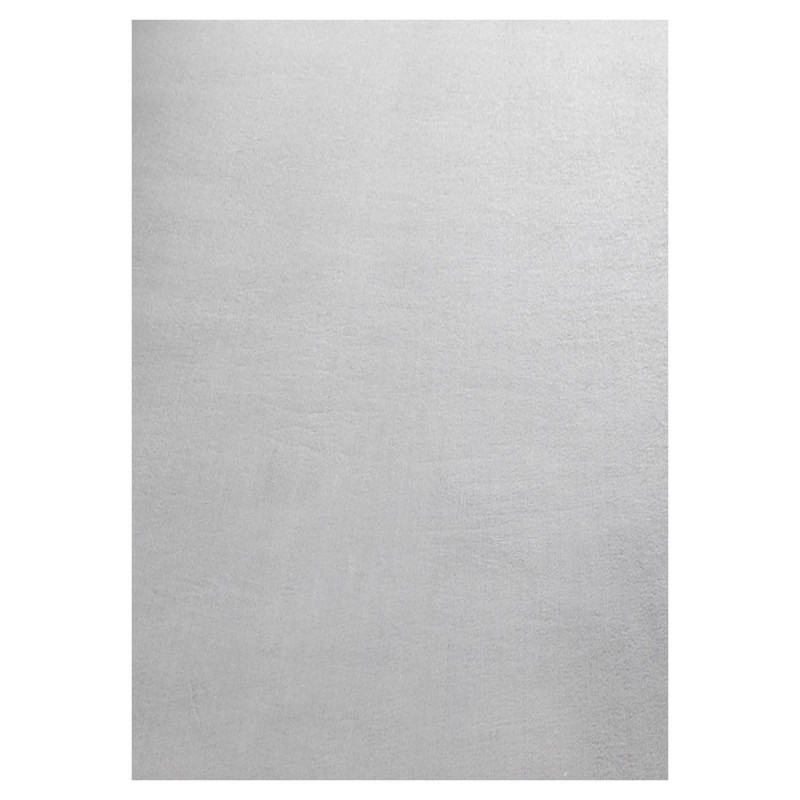 SKY unicolor kortluvet gulvtæppe i sølv, rektangulært - 240 x 340 cm
