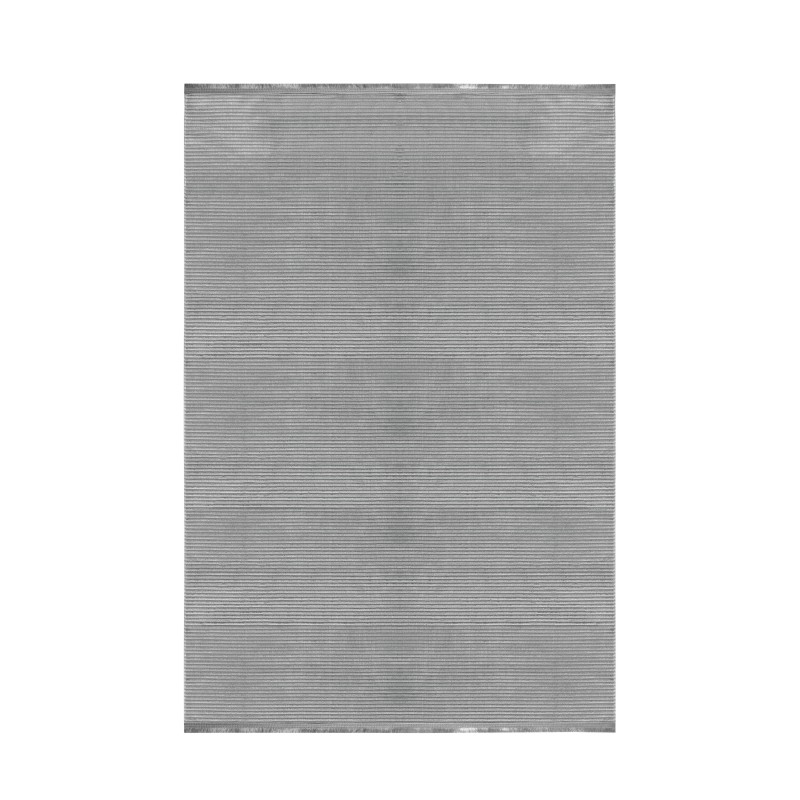 Style Kortluvet tæppe Ensfarvet - Grå - 240x340