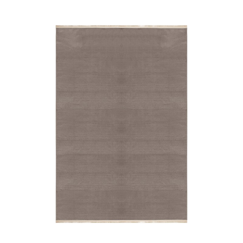 Style Kortluvet tæppe Ensfarvet - Mokka - 240x340