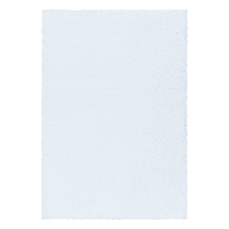 Sydney Shaggy tæppe Ensfarvet - Hvid - 300x400
