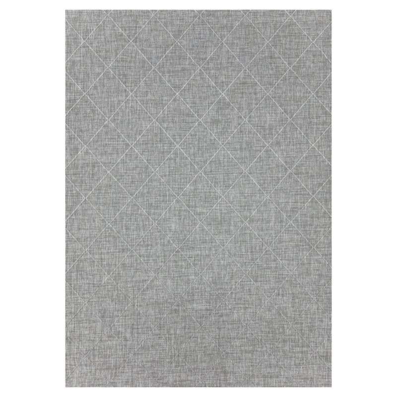 Zagora Udendørs Tæppeløber Rhombus - Grå - 80x250 (Løber) billede