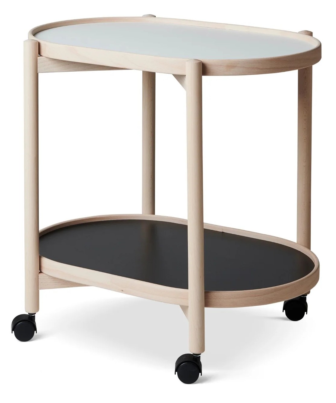 Thomsen Furniture - James Rullebord Ubehandlet bøg - Melamin 60x40 cm med Hjul