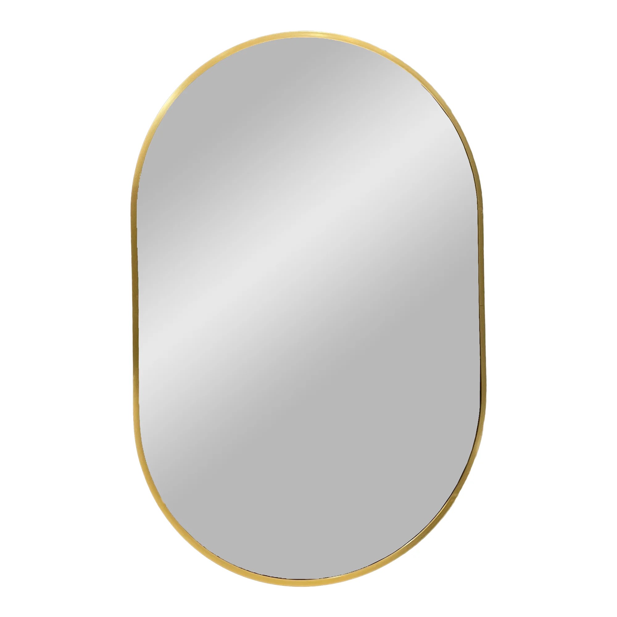 Madrid Spejl - Spejl med ramme i messing look 50x80 cm
