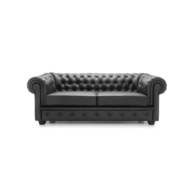 Chesterfield Manchester 3 personers Lædersofa