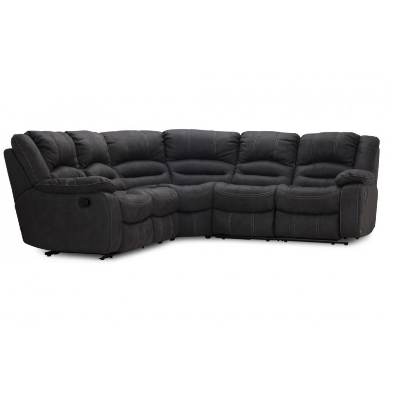 Cinema Biografsofa Grå mikrofiber stof