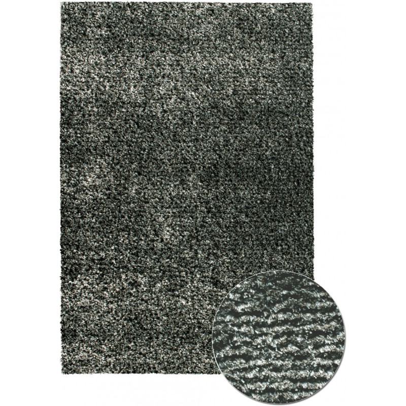 SUNSET - Antracit tuftet afpasset tæppe