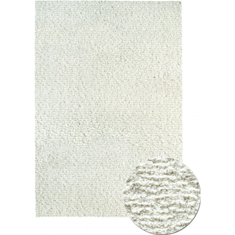 SUNSET - hvid tuftet afpasset tæppe