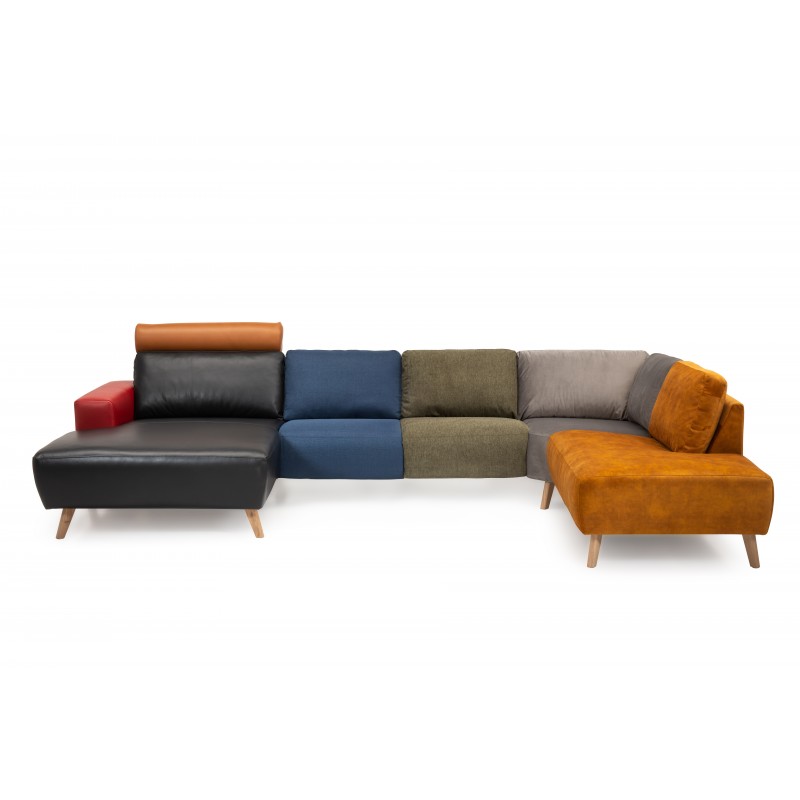 Hjort Knudsen Copenhagen flerfarvet sofa U-sofa - Venstrevendt Multifarvet