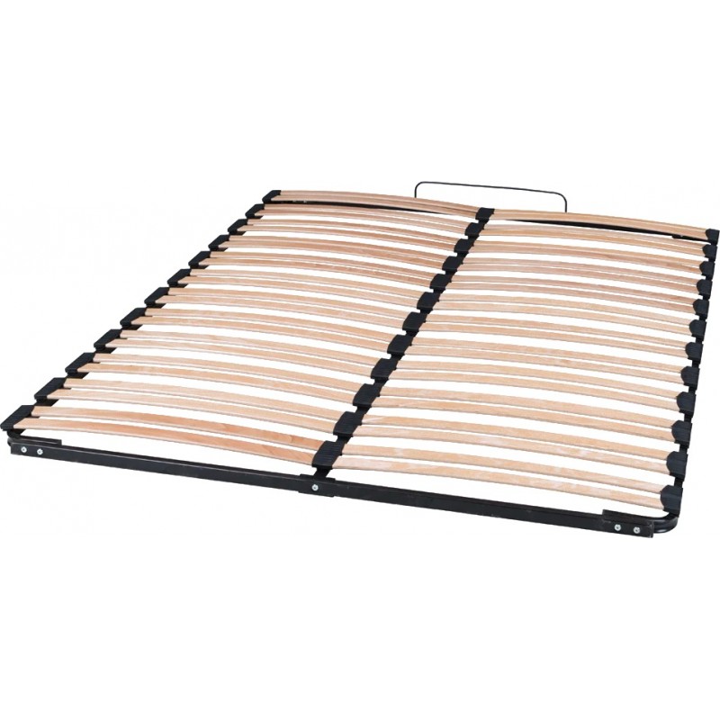 Lamelbund 180x200cm metal / træ
