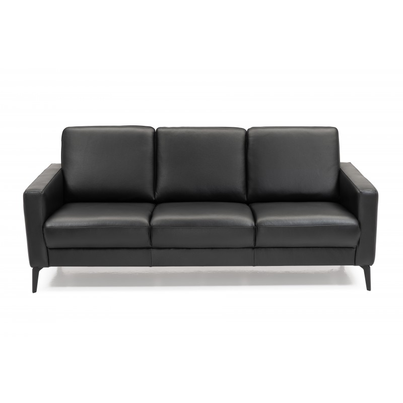 Hjort Knudsen Hvidovre 3 personers lædersofa