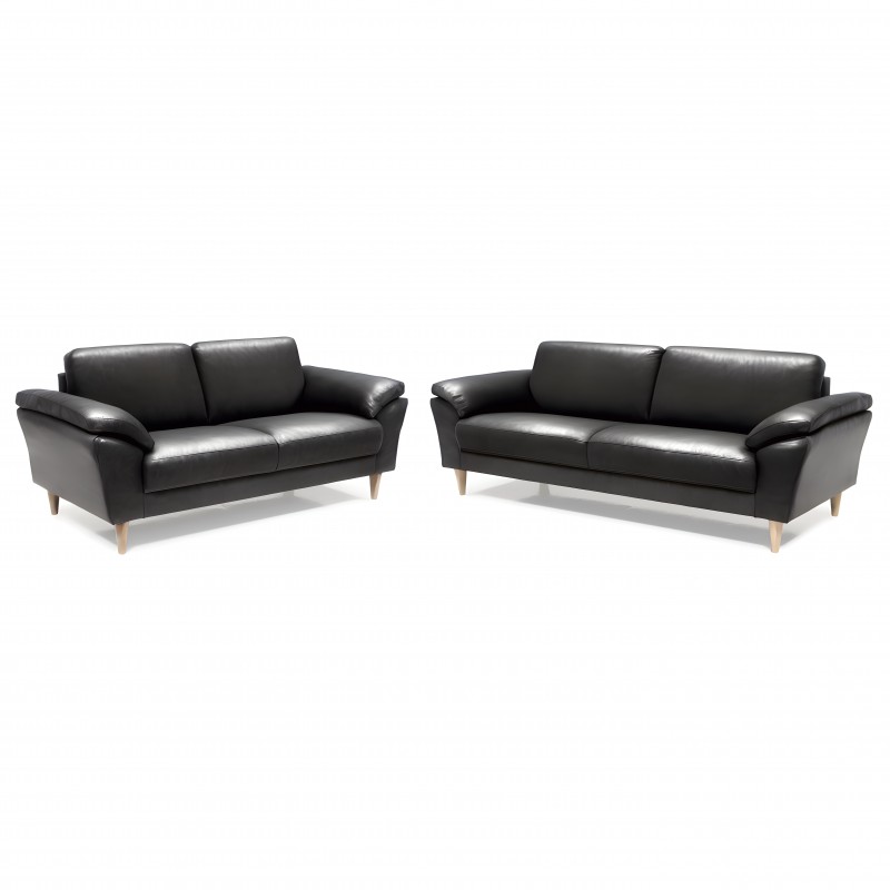 Hjort Knudsen Kolding 3+2 pers læder sofasæt