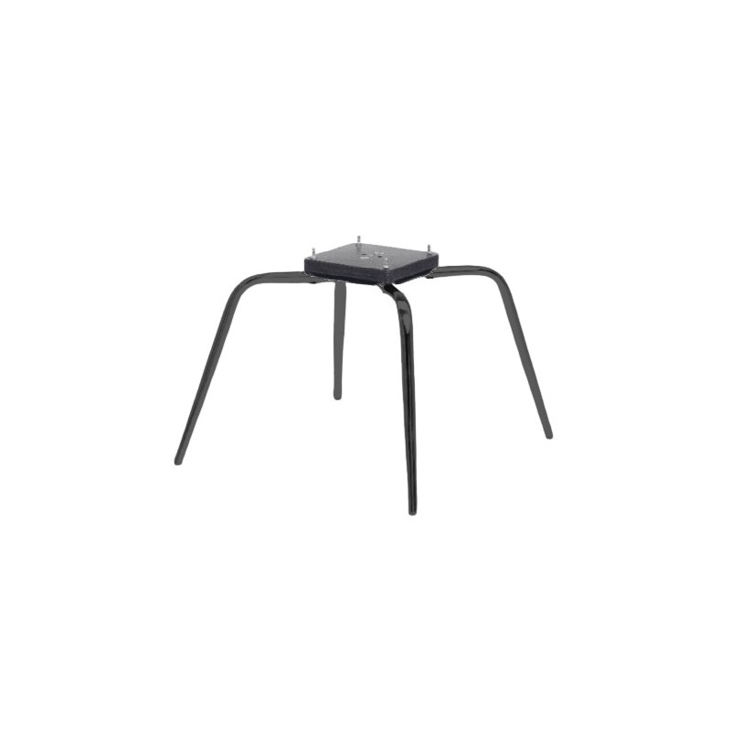 Runde koniske stålben Mat Sort til spisestol - DL02K5