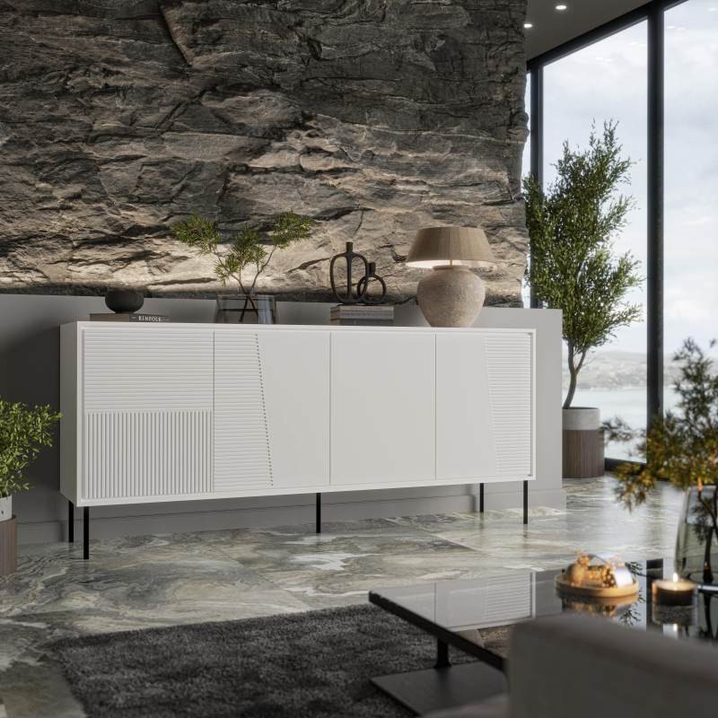 ABI kommode mat Hvid/mat Hvid billede