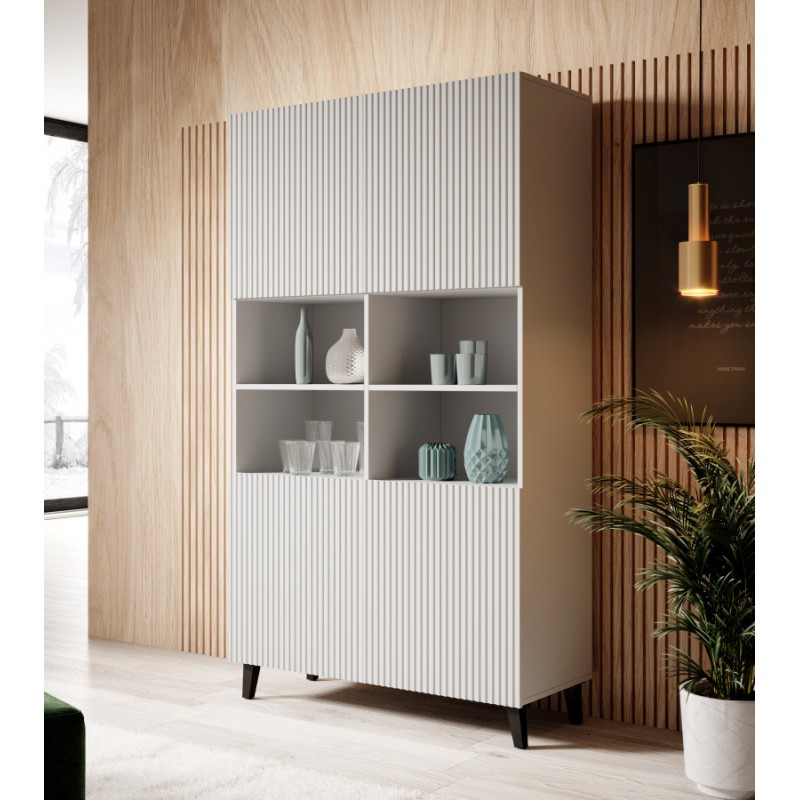 PAFOS Stående bogreol Hvid/Hvid