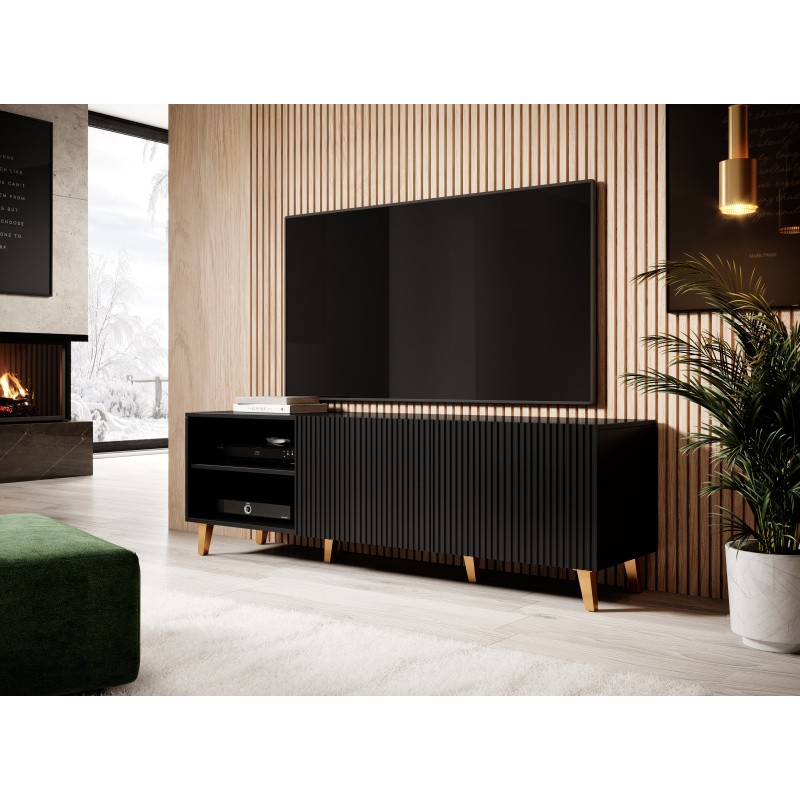PAFOS TV bord 150 2D2K Sort billede
