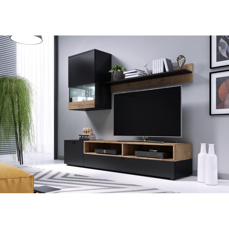 PAT Sort Reolvæg mat/lefkas eg