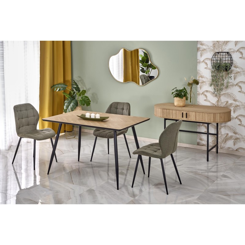 BERTO bord Naturlig / Sort billede