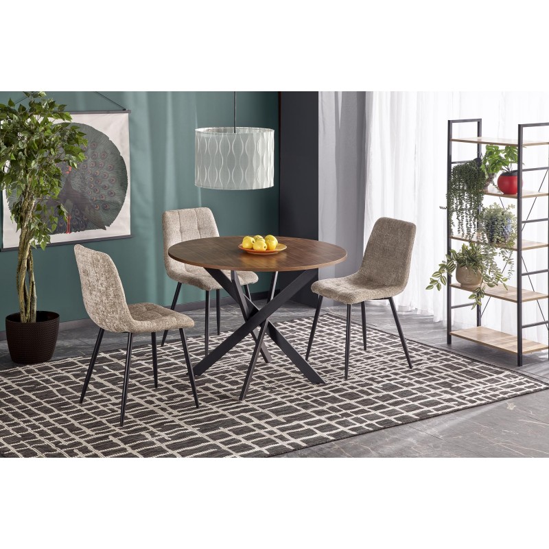 EDGAR Rund Spisebord Ø100 cm - Valnød