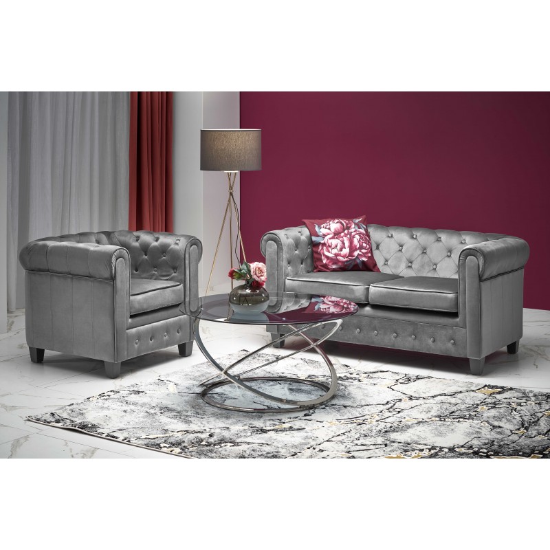 ERIKSEN XL lænestol Grå/Sort