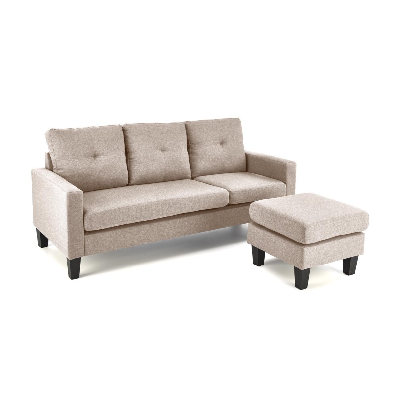 GERSON sofa med osmannisk, - Beige billede