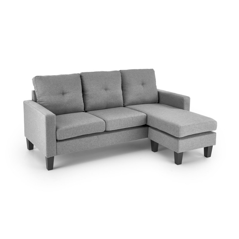 GERSON sofa med skammel, - Grå billede