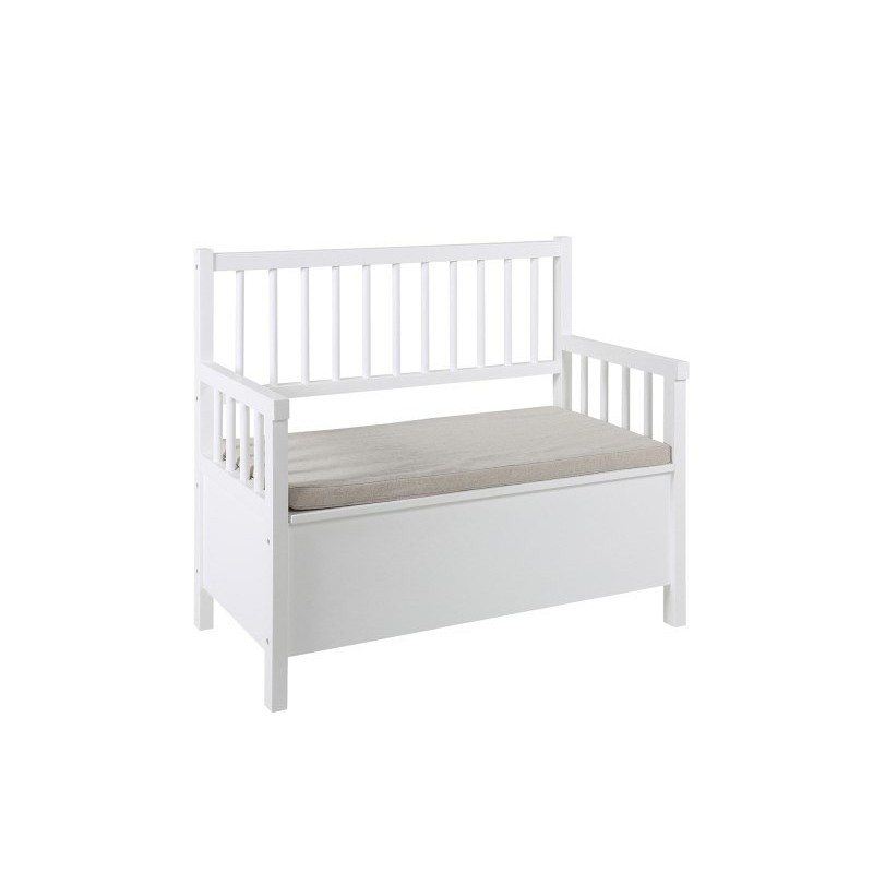 Aster bænk - Hvid billede