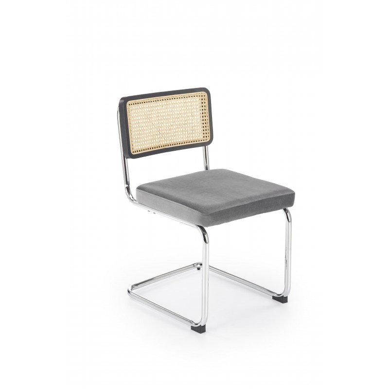 K504 Spisebordsstol - Grå / Sort