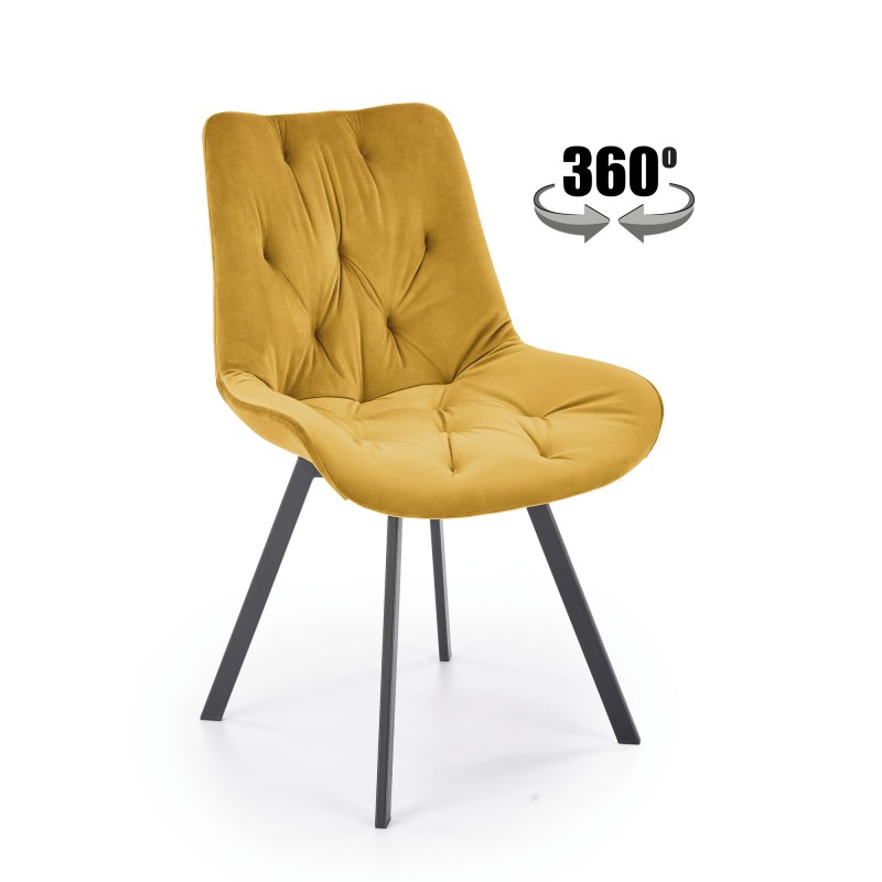 K519 Spisebordsstol - Sennepsgulsgul billede