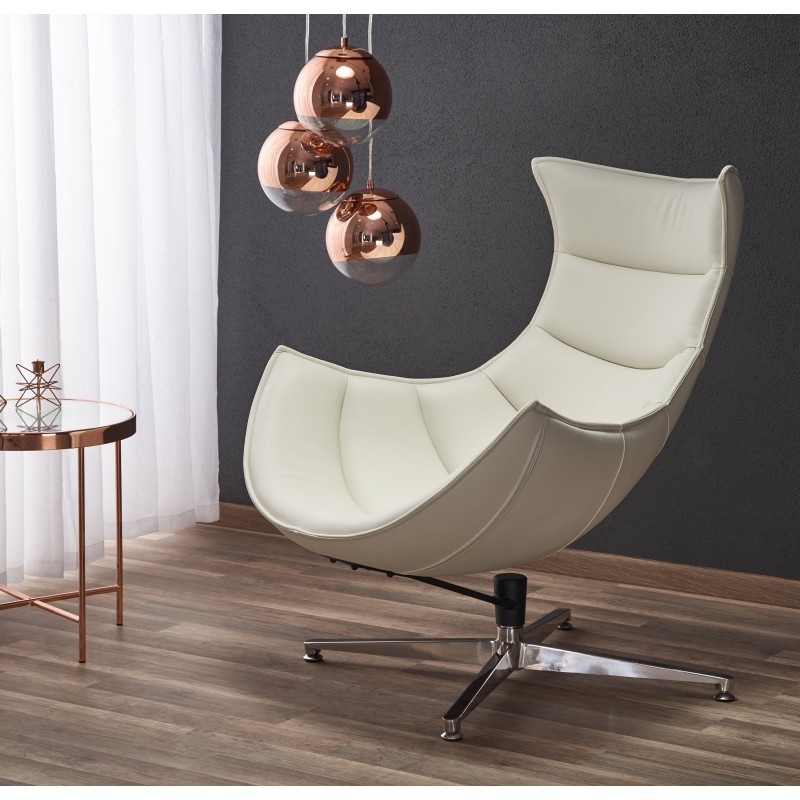 LUXOR lænestol, - Hvid