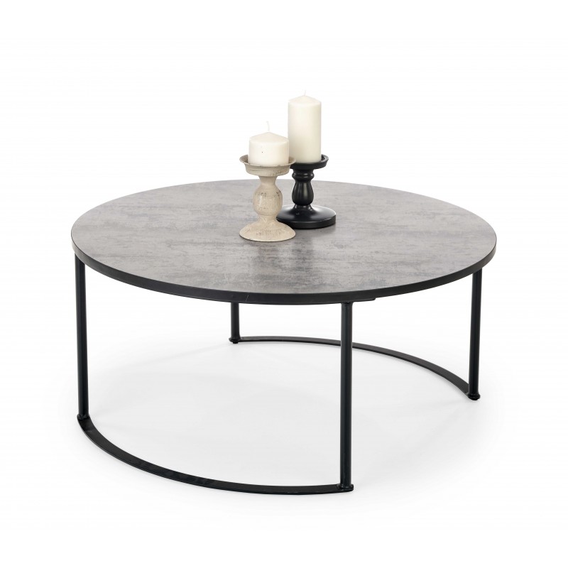 MACAO sofabord, Grå / Sort