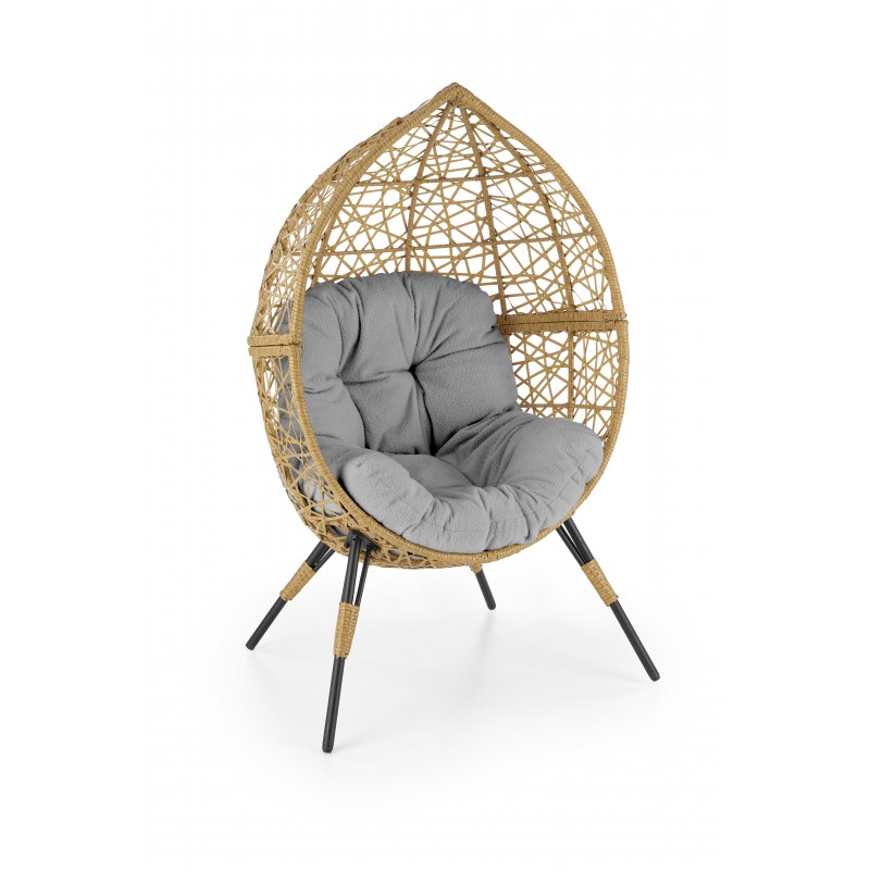 OSKAR havestol, Naturlig / lys Grå billede