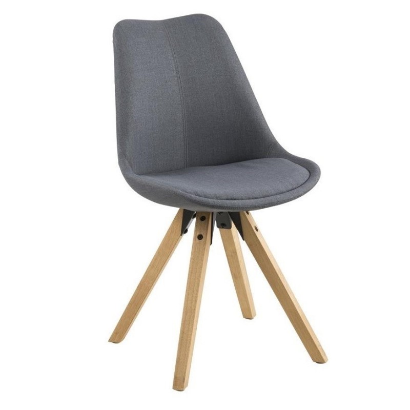 Dima spisebordsstol - Mørkegrå/Oliebehandlet billede