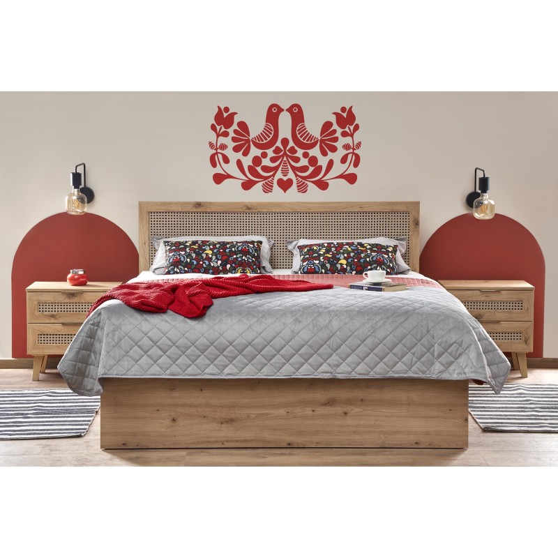 BORNEO 160x200 seng - Eg / Sort billede