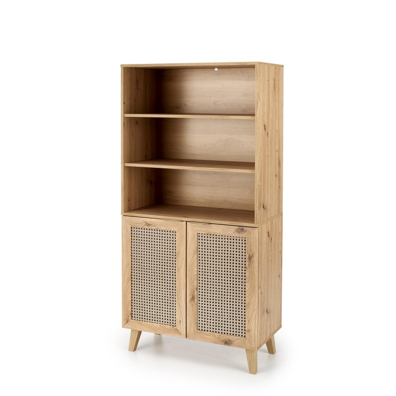 BORNEO REG-1 reol, artisan eg / Sort billede